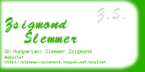 zsigmond slemmer business card